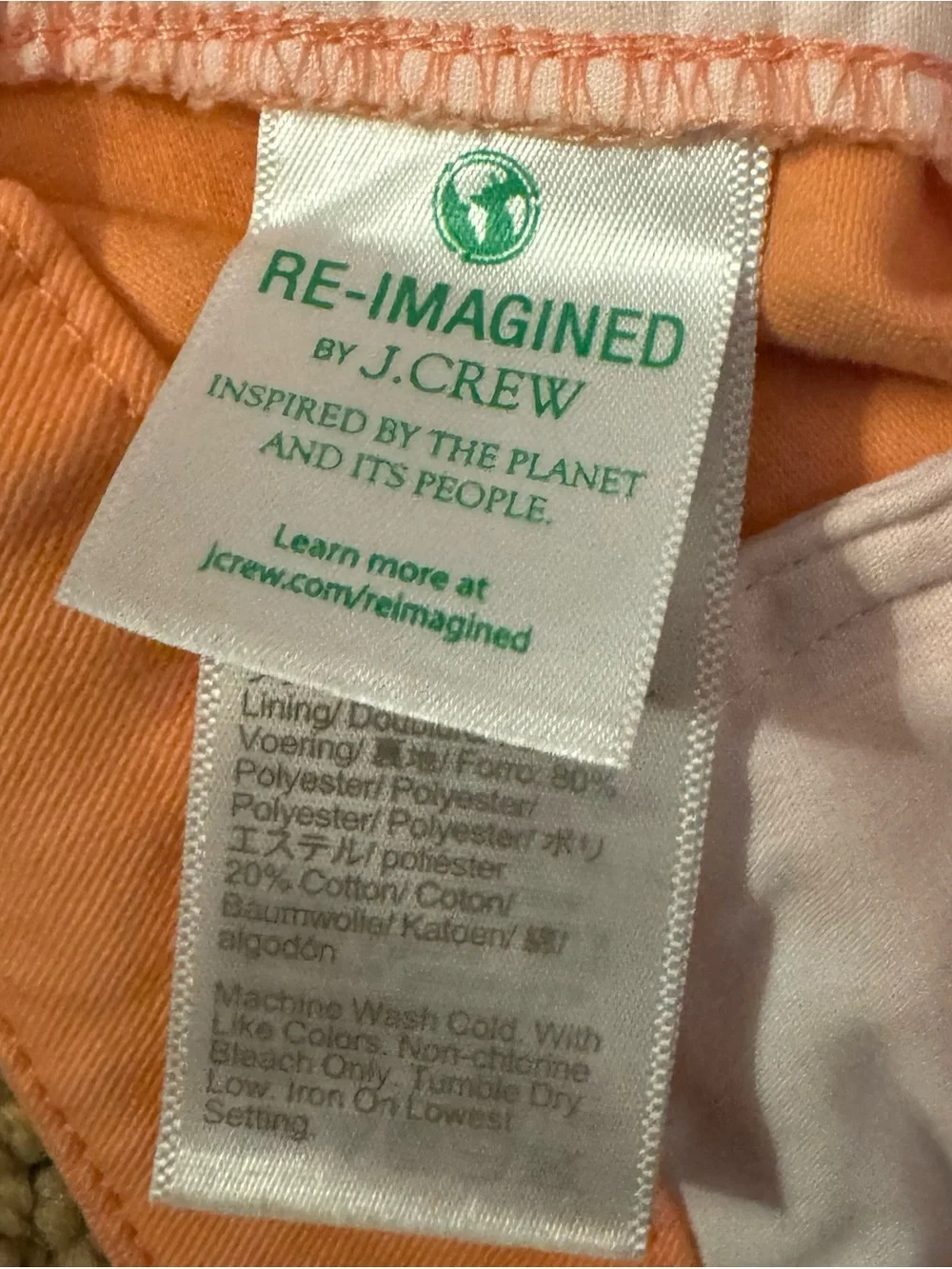 J.Crew High-Rise Girlfriend Chino Size 8